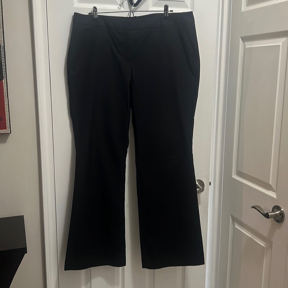 New York & Company Black boot legged trousers size 14
